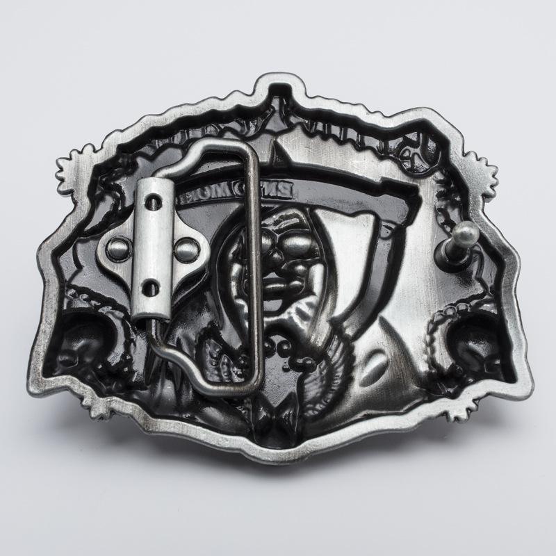 Men's Trendy Red Retro Skull Punk Belt Buckle