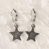 Goth Vintage Cute Bowknot Pink Strawberry Heart Star Pendant Earrings Egirl Gothic 2000s Y2K EMO Rave Zircon Scene Accessories