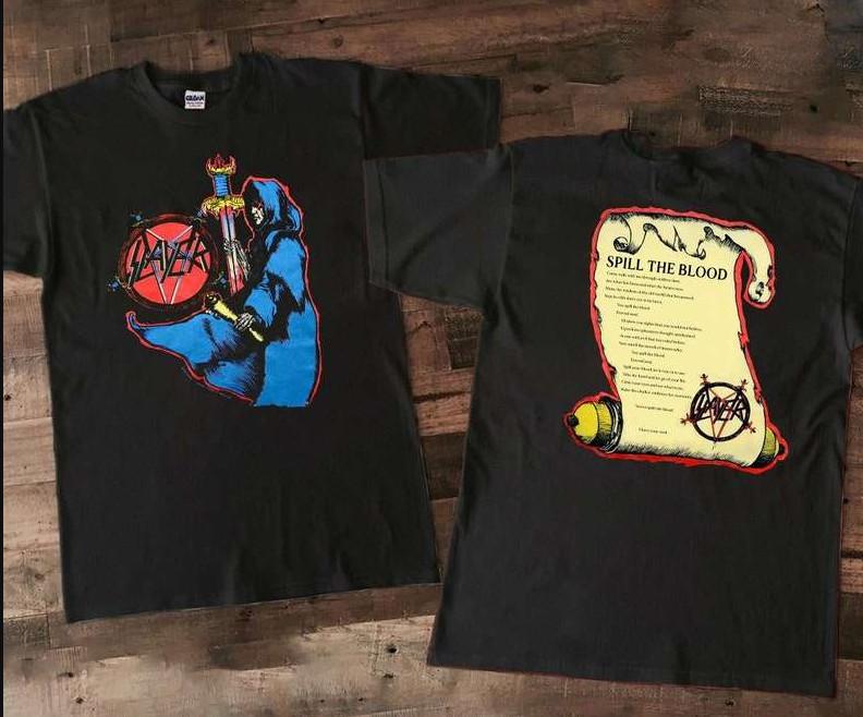 Vintage 90s Slayer Spill The Blood Concert T-shirt size S-5XL XXXXL