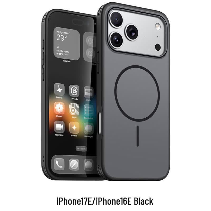 Магнитный чехол CAXITON с ощущением кожи для iPhone 17E/16E