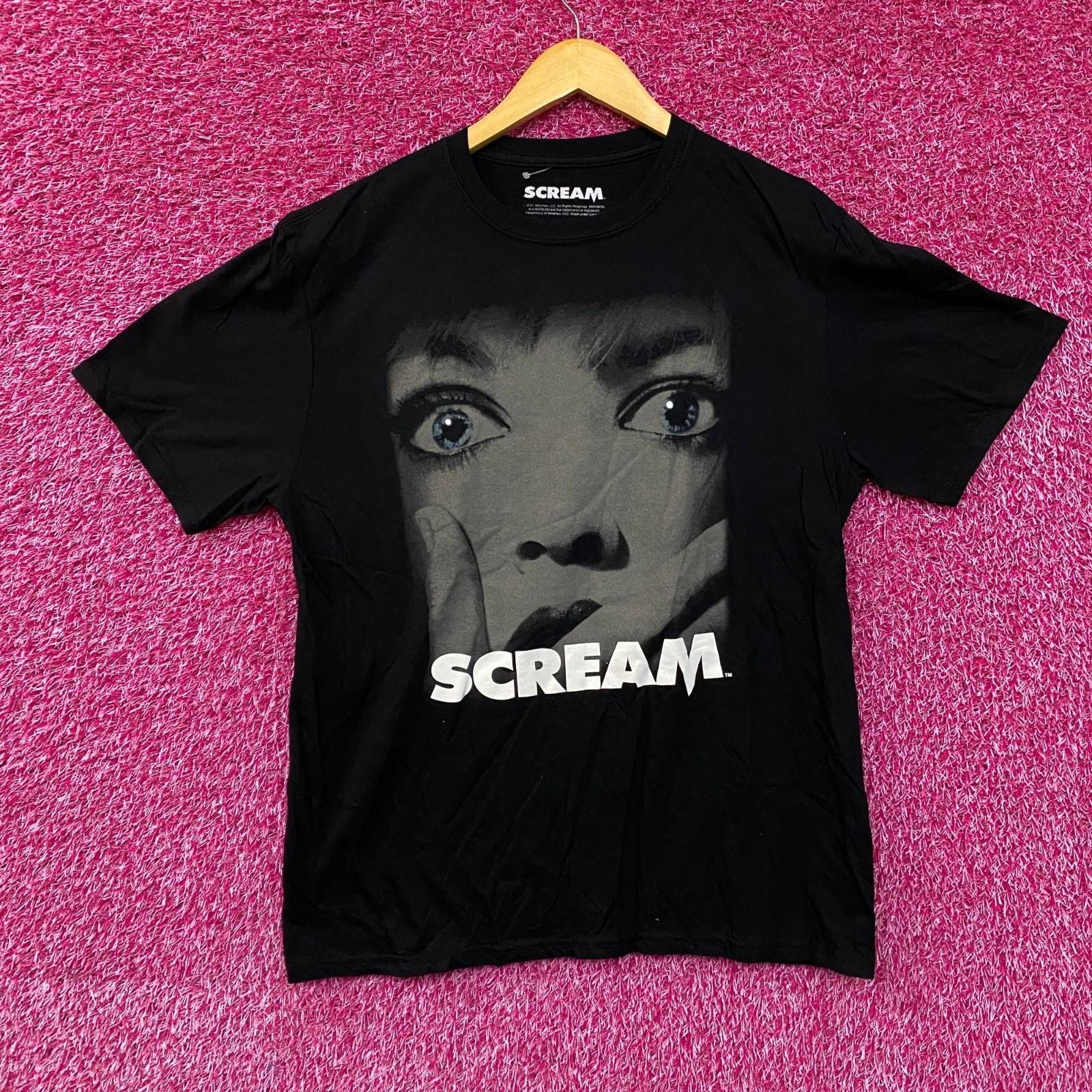 

Scream Classic Horror Slasher Film Poster Graphic Design T-Shirt Large XL