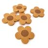 Floral Cork Coaster - Reusable Office Insulated Coaster With Cork Flower Design, Suitable For Coffee, Tea Cups, Etc