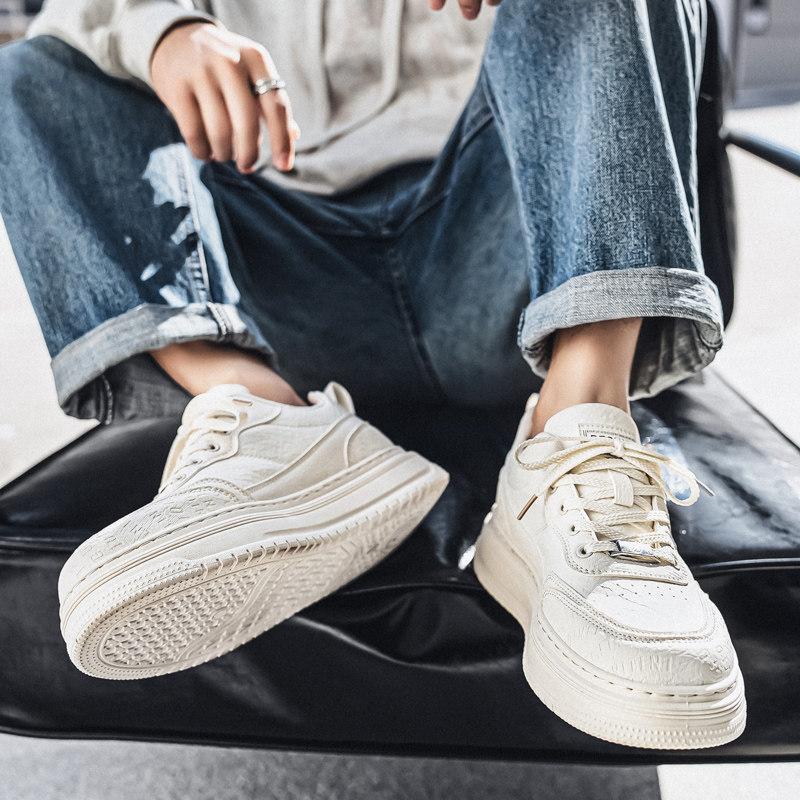 Shoes New Spring Casual Board Shoes Youth Leather Surface Waterproof and Non-slip Sports