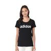 adidas Neo Lifestyle Casual Series W Ce Logo Round Neck Fashion Versatile Short Sleeve Regular T-Shirt Women Tops Black DN2499