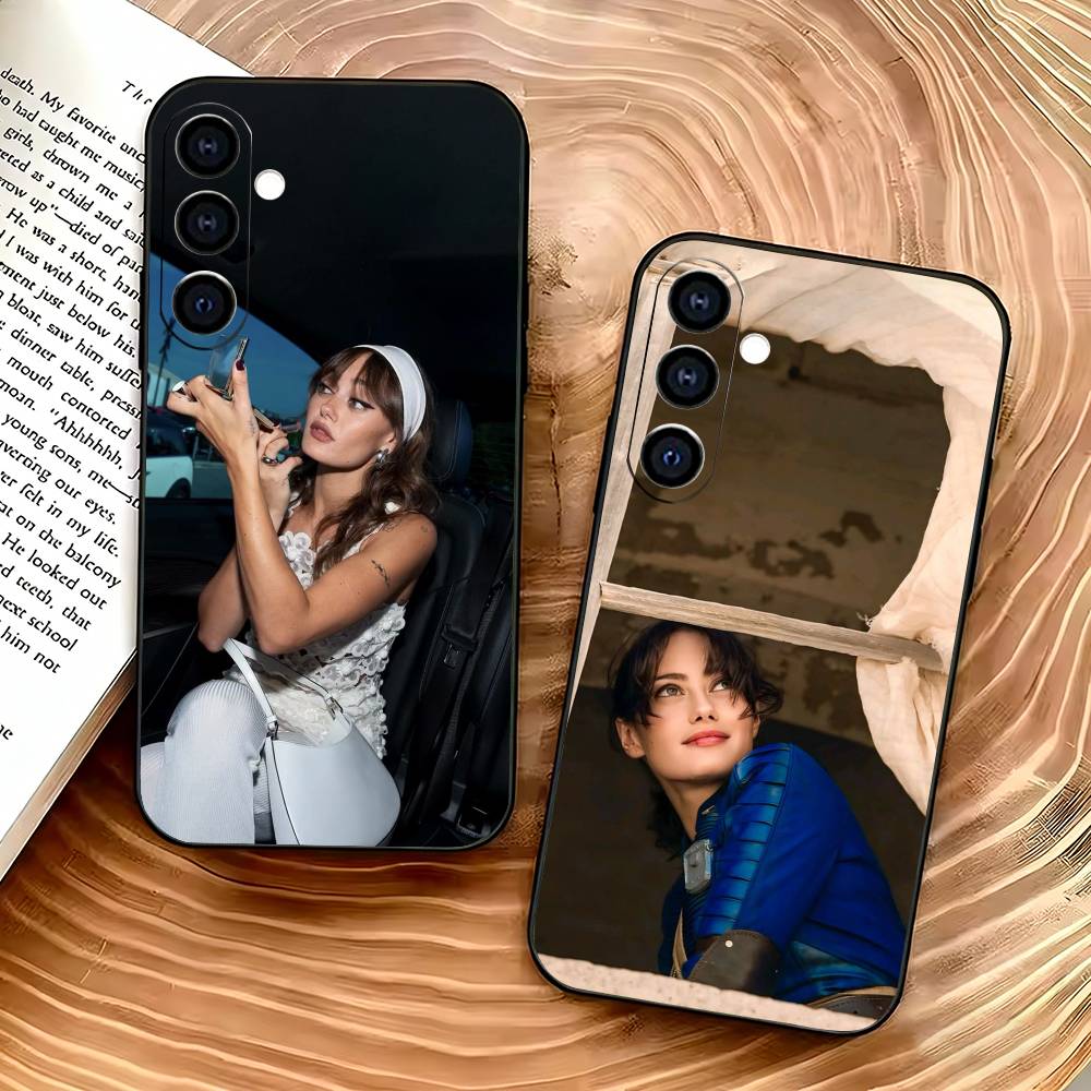 E-Ella P-Purnell Soft Silicone Black Cover for Samsung Galaxy A73/A72/A71/A70/A53/A52/A51 Phone Case