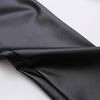 Men's Leather Pants Skinny Fit Elastic Fashion PU Leather Biker's Trousers Nightclub Party Dance Pants Thin