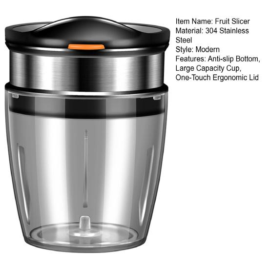 Erdbeerschneider aus Edelstahl 304 mit rutschfester Basis, 8 Klingen, schnelle Zubereitung von Obst, Gemüse und Salat