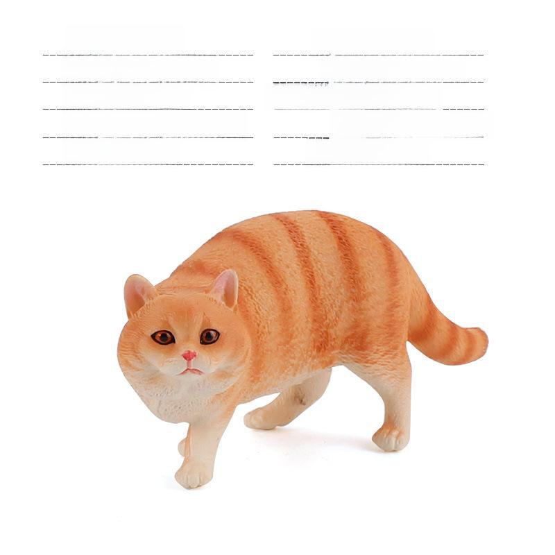 Set Jucării Pisoi Alb-Negru pentru Copii - Ornamente Model Pisică Rurală Chineză