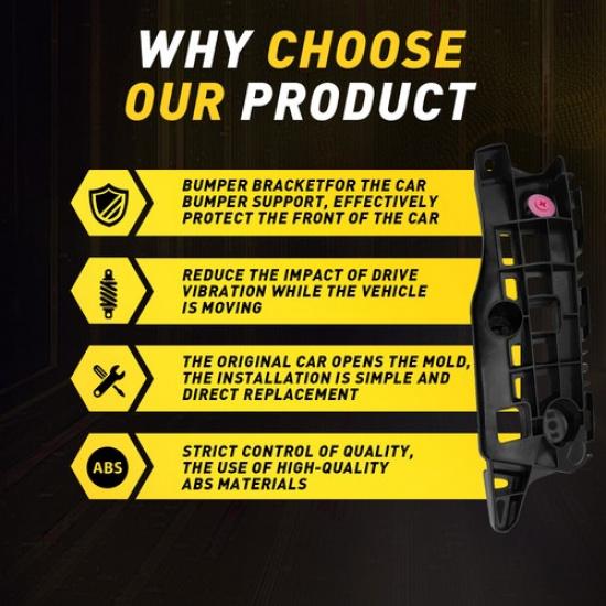 Front Bumper Support Bracket Fit For 2013-2018 Lexus ES350 ES300h Black Holder V