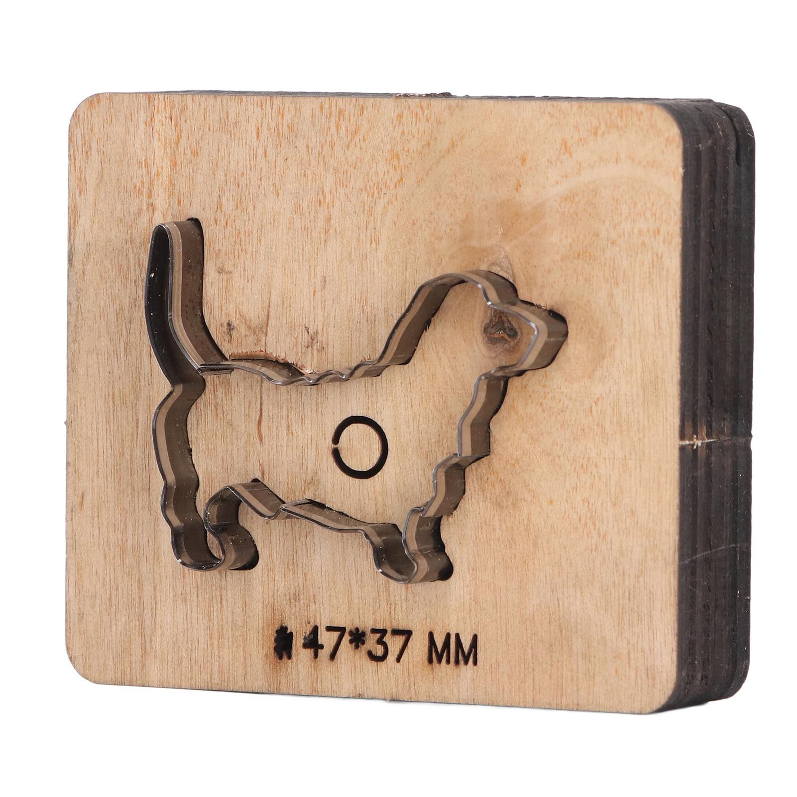 

Кожаный режущий штамп Форма собаки Пробойник Инструмент для рукоделия 47x37 мм для бумаги резины