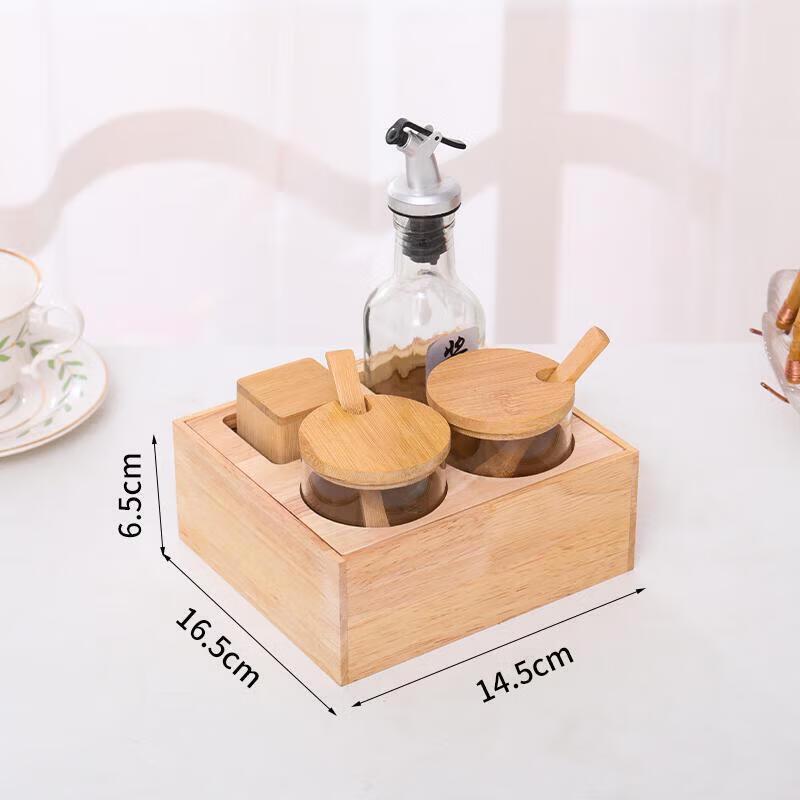 ZLIII Table Condiment Set with Wooden Base