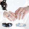 Zinc Zinc Alloy Couple Star Rings Puppy Opening Finger Ring Delicate Valentine's Day Gifts  Couple