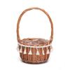 Rattan Flower Basket Straw Brown Color Candy Storage Basket