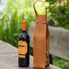Wine Gift Bag, Reusable Leather Wine Tote Carrier, Double Layer Champagne Beer Gift Bags Carrier, for Birthday Bridal Showers