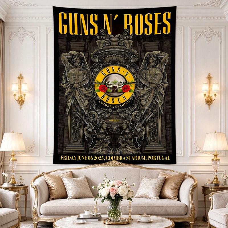 Guns N Roses Coimbra Portugal Baroque Concert Poster