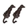 Functional Dog Iron Hanger Durable Cast Iron Dog Silhouette Hook For Hanging Clothes And Keys In Home Decors Spaces