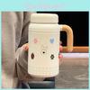Cute Dog Ins Style Insulated Water Bottle With Handle For Office And Home Use