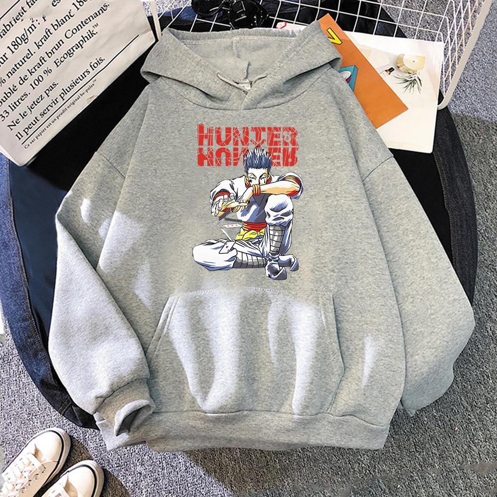Cute Unisexs Hunterxhunter Hoodies Hunter X Hunter Unisex Women Pullovers Hoodies Sweatshirts Killua Zoldyck Hisoka 90s Anime Hoody
