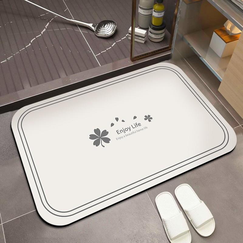Absorbent Bath Mat, Non-Slip Bathroom Floor Rug, Unscented, with No Electricity or Batteries Needed, for Bathroom, Kitchen