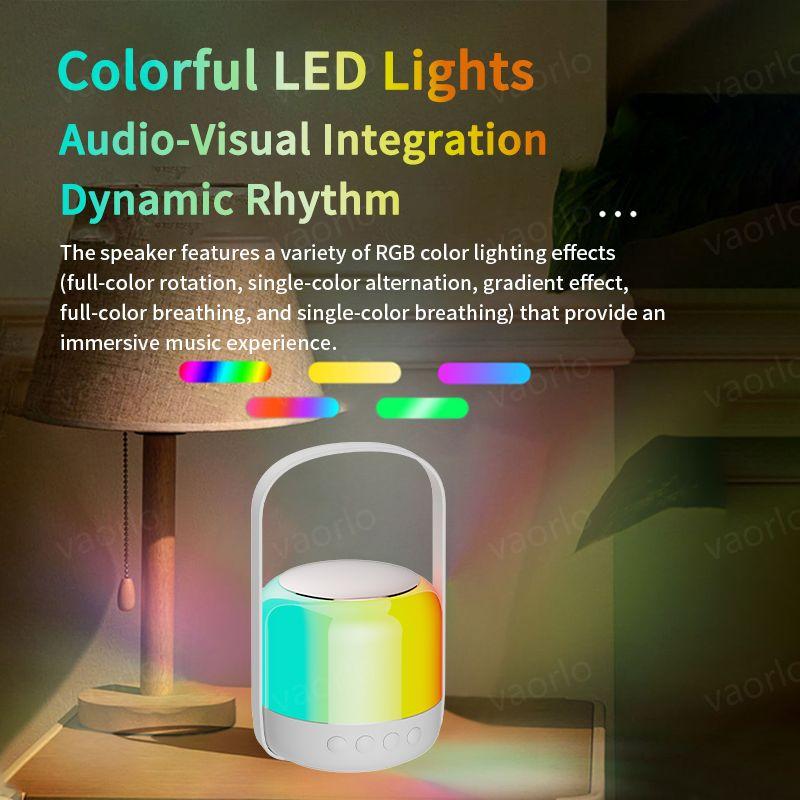 Portable Wireless Dual Microphone Karaoke Machine Bluetooth PA Speaker KTV DSP System HIFI Stereo Sound RGB Colorful LED Lights