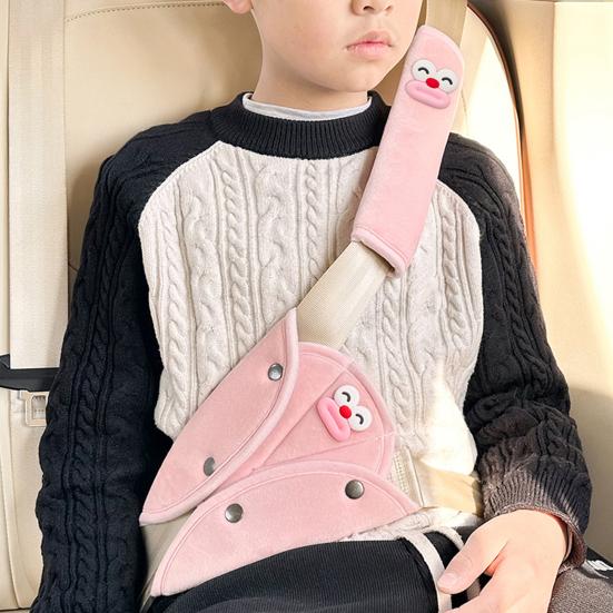 Yousheng 1/2Pcs Car Seat Belt Cover Shoulder Protection Machine Washable Easy to Install Universal Fit Cartoon Seatbelt Covers for Kids