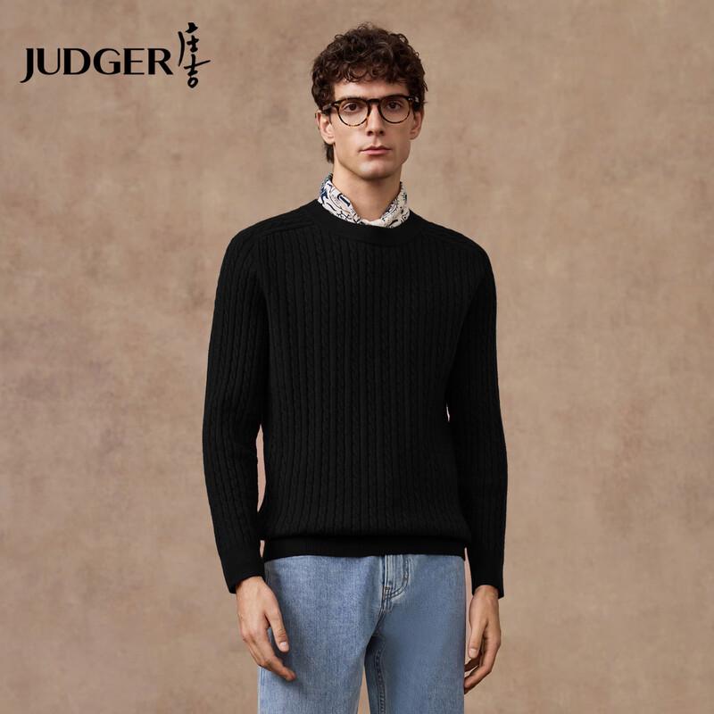 

Judger Men s 500g Heavyweight Thickened Round Neck Wool Blend Pullover Sweater