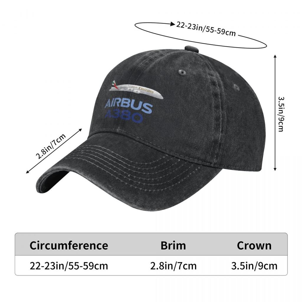 Airbus A380 Airplane Fashion Baseball Cap Peaked  Mens Hat Womens  Summer
