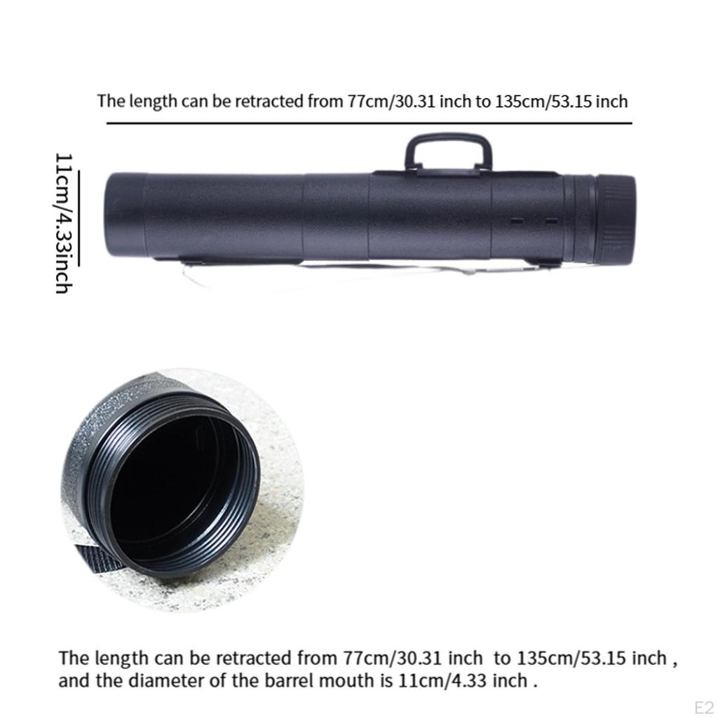Extendable Poster Tube Carrying Case Portable Telescoping Drawing Scroll Holder for