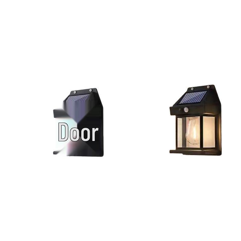 Wasserdichte Outdoor-Wandleuchte mit hoher Leistung, solarbetrieben, für Eingangsbereich und Innenhof