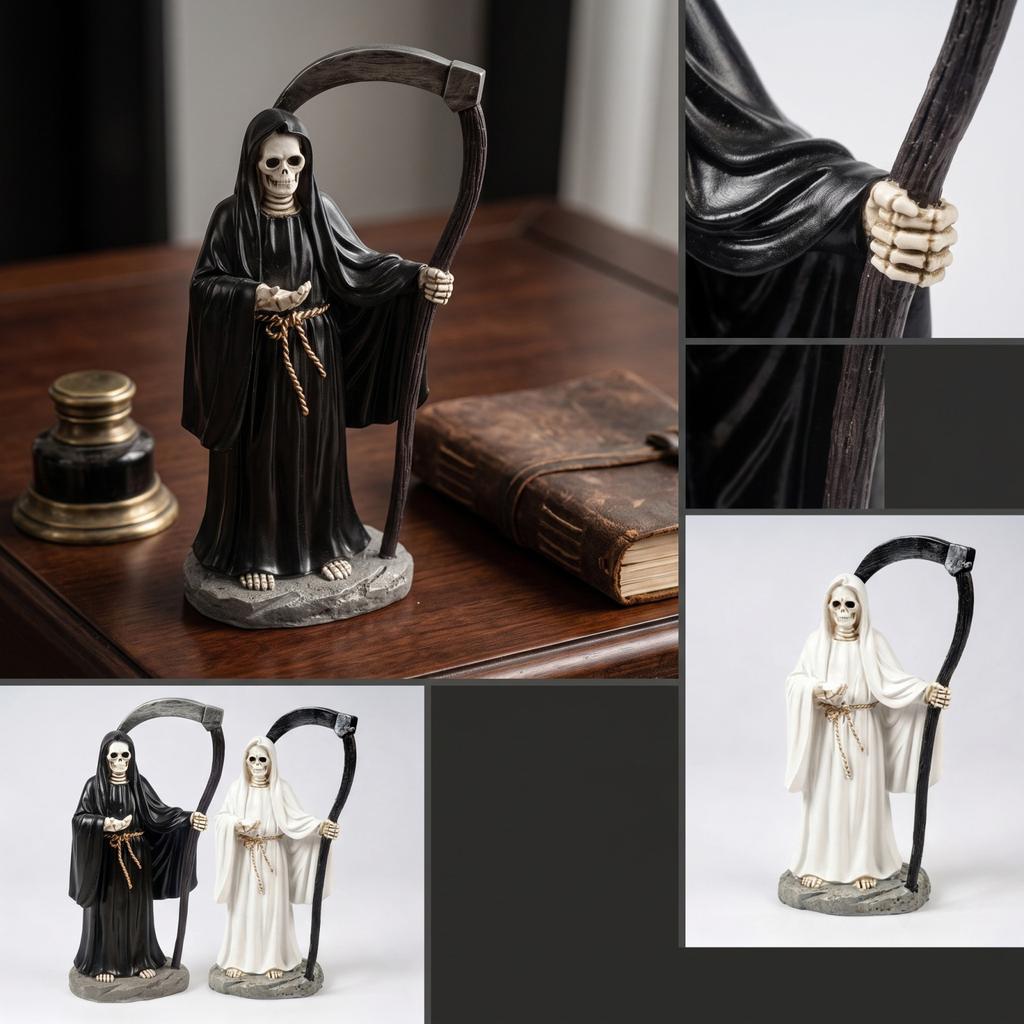 Resin Statue for Garden Desktop Shelf Decor Dark Home Decoration