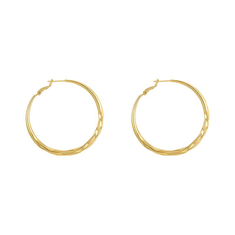 Large Unique High-End Hoop Earrings for Women - 2025 Exaggerated Light Luxury Style