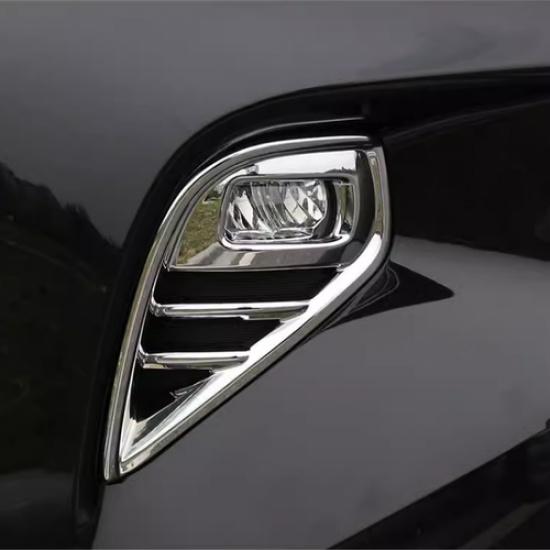 ABS Chrome Front Fog Light Lamp Cover Trim for Toyota Highlander -2024