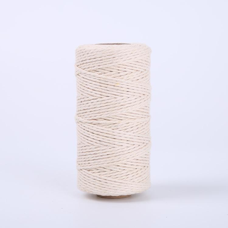 Biały Sznurek, Bawełniany Sznurek Cukierniczy, 328 Stóp 2 MM Naturalnie Biały Bawełniany Sznurek do Rękodzieła, Sznurek do Pakowania Prezentów, Wystrój Domu