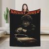 Knight Rider Knight Industries 2000 Kitt Knitted Blanket David Hasselhoff Wool Throw Blanket Sofa Rug Piece Soft Warm Breathable