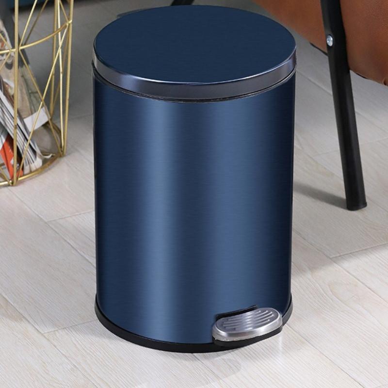 6L/8L/12L Auto Soft Close Stainless Steel Dustbin Minimalist Design Trash Bin Household Large Capacity Rubbish Bin