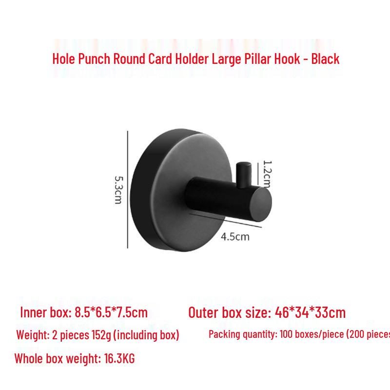 Stainless Steel Traceless Vacuum Suction Cup Hook for Kitchen and Bathroom Towels