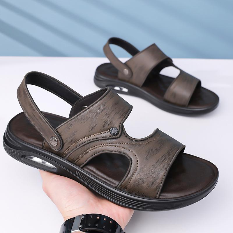 

Sandals men s breathable and comfortable summer new men s soft-soled outer wear casual dad cool slippers 44