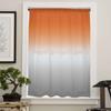 Orange Gray Gradient Abstract Sheer Curtains for Kids Bedroom Living Room Voile Window Curtains Tulle Drapes