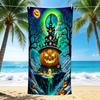 1Pc Halloween Night Castle Beach Towel Quick Dry Multiuse For Beach Pool Gym Yoga Home Travel Christmas Halloween Xmas Gift G117
