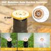3Pcs 360° Rotation Automatic Lawn Sprinkler Adjustable Nozzle Corrosion Resistant Garden Watering System Buried Plug Irrigation Tool
