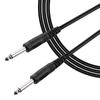 Guitar Cable Black Audio Cable for Electric Guitar Bass Keyboard 1 4 Inch to 1 4 Inch TS Straight Plugs, 1M 3.3ft