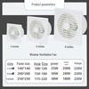 Silent Powerful Window Exhaust Fan for Kitchen & Bathroom Ventilation