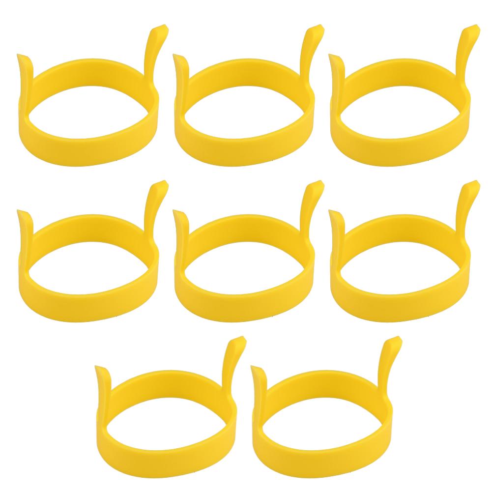 8X Silicone Ring Fried Egg Mold Nonstick Pancake Ring Molds Heat Resistant Multi-function Portable Creative for Cooking DIY Tool