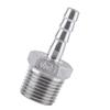 Stainless Steel 304 Male Thread Pipe Fitting Barb Hose Tail Connector (1Celsius2 X8mm)