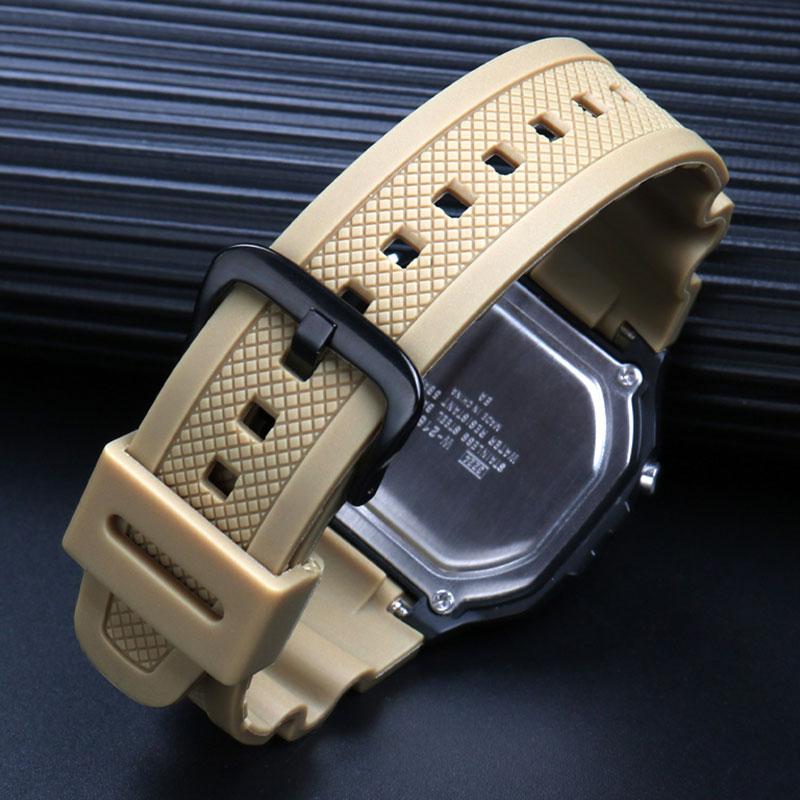 Silicone watch strap  for Casio Watch Strap w-218h/ae-1200 /1100 / f-108 /sgw300 /400 /500 /w-800h / mrw-200