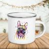 Unusual Anime Beer Funny Mug Cute Mugs Coffee Cups Watercolor Dog Enamel Mug Drinkware Original Coffee Cup Cup for Tea Travel