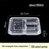 Morona Disposable 3-Compartment Meal Prep Container