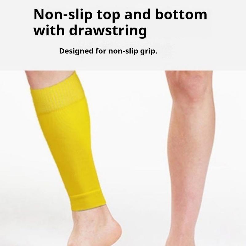 3 Pairs of Random Color Sports Compression Football Socks with Insert Type, Professional Socks, Leg Sleeves, Calf Compression Socks, Fixed Sleeves, Es