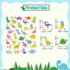 Creative Dinosaur Cartoon Animal Face Stickers for Kids - Early Education Puzzle Fun