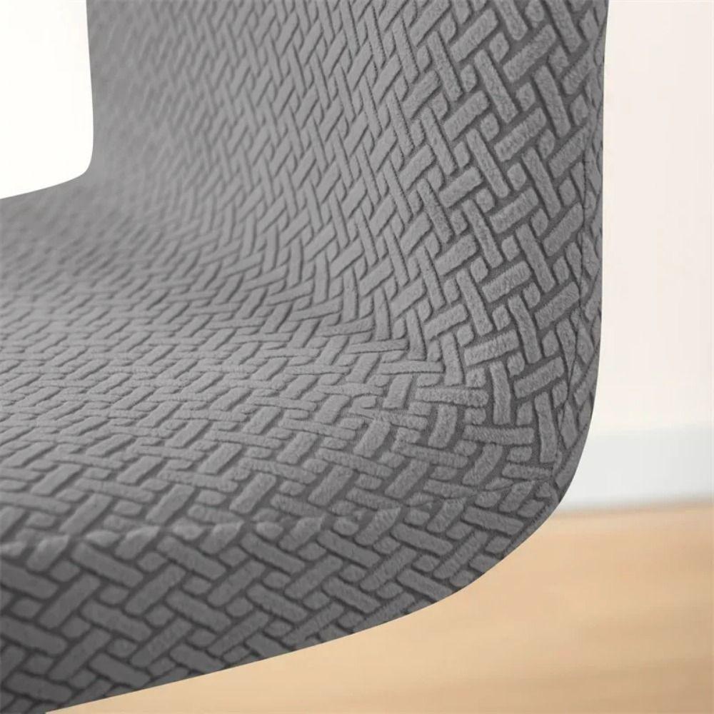 Soft Curved Chair Cover Stretchable Dining Chair Cover Universal Restaurant Stool Cover Home Decor